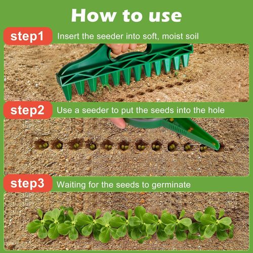 Handheld Gardening Seed Spacing Tools for Efficient Seeding Holes
