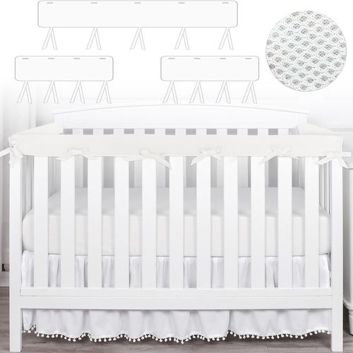 Baby Fence Bumper Bed Crib Guard Rail Soft Surround Anti-Collision Safety Cover
