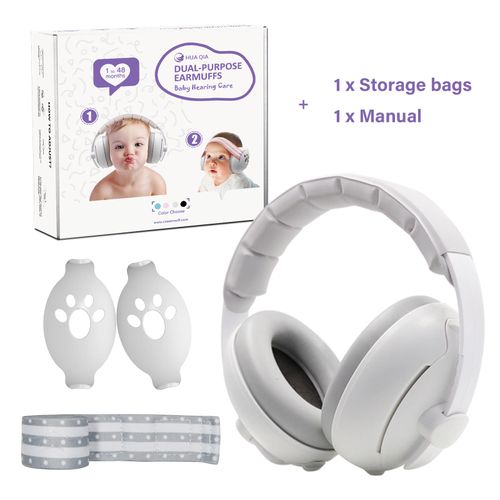 2 in 1 Baby Ear Muff Sleep Earmuff Noise Reduction Earmuffs Baby Ear Protection Hearing Protection for Babys Kids Ear protection