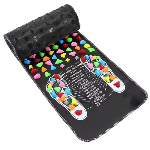 Acupressure Foot Massage Mat Fitness Walking Pebbles Cushion Reflexology Walk Stone Walk Massager Mat
