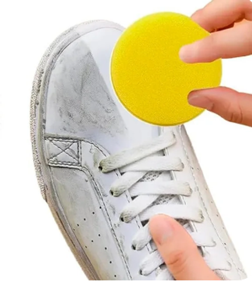 White shoe cleaning cream