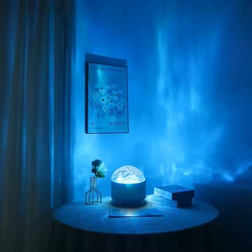 Stand Lamp for Bedroom Projector Decoration Water Ripple Table Lamp Small Led Galaxy Lights