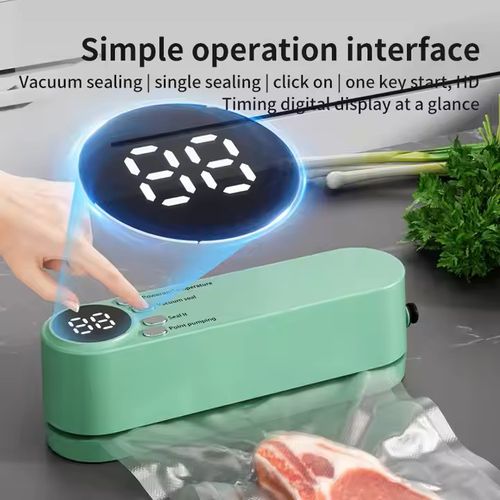 2025 Hot Selling Automatic Vacuum Sealer Machine Small and Portable Household Rechargeable 4-in-1 Electric Vacuum Sealer