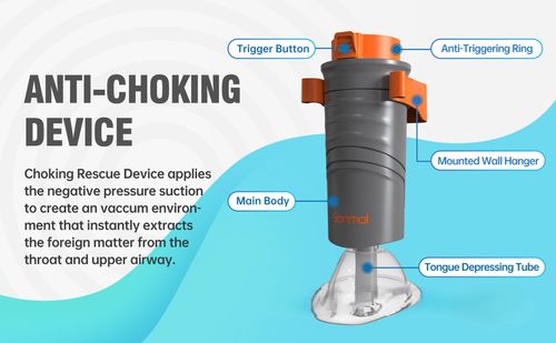 Heimlich first aid device, fully automatic choking prevention instrument, portable throat negative pressure suction device for children adult choking.