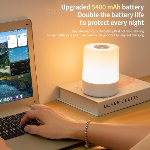 Led Night Lighting Lamp Remote Control USB Rechargeable Wireless Night Light for Bedside Warm Lamp