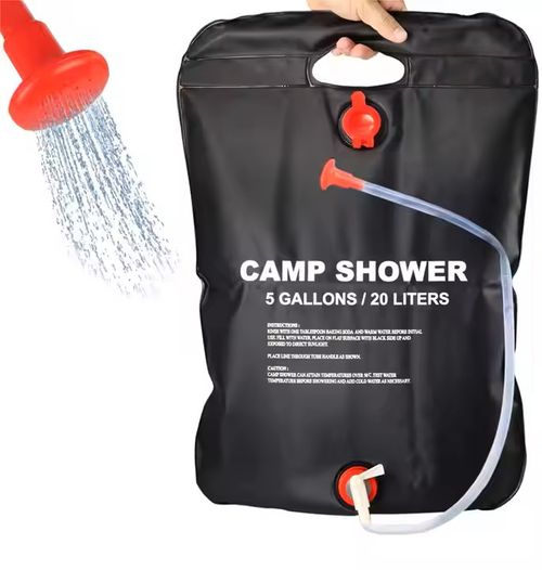 Portable 20L Foldable PVC Water Storage Camping Shower Bags Outdoor  Shower Bag-Drought water storage equipment