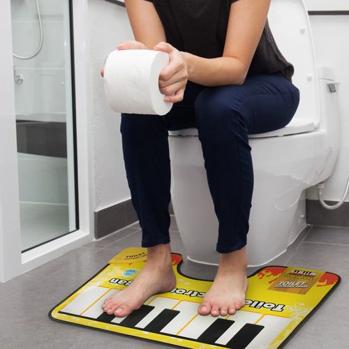 Decompression Toy Toilet Electric Organ Touch Play Keyboard Organizer Musical Mat Piano Carpet