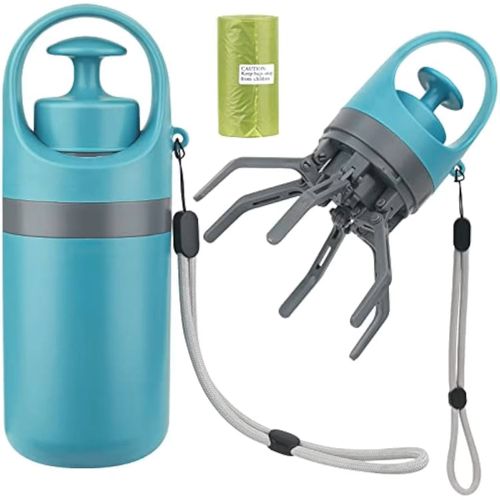Lightweight Portable Eco-Friendly Plastic Pet Poop Scooper Bag Dispenser Hands-Free Dog & Cat Waste Removal Picker- Comes with a roll of garbage bag