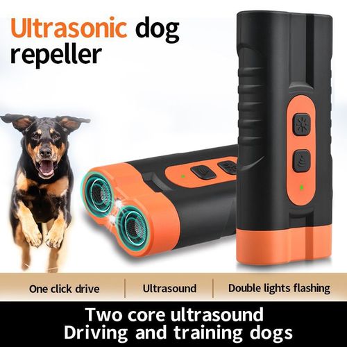 LED Ultrasonic Bark Stopper Rechargeable Handheld Pet Training Device