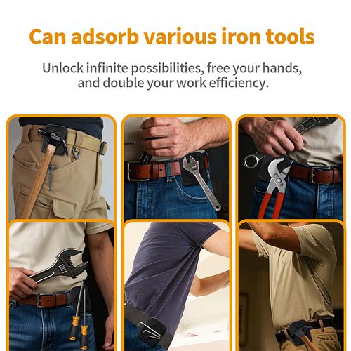 Heavy Duty Magnetic Tool Organizer with Belt Clip,Adjustable Tool Holster, Wrench,Screwdriver,and Drill Bits-Durable Tool