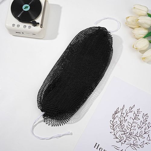 Exfoliating Sponge with Knots Afro Back Scrub Net for Body Exfoliator Long Nylon Belt Shape-Colors are shipped randomly