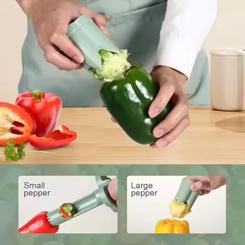 Pepper Heart Extractor Pedicle Remover Household Kitchen Bell Pepper Tiger Skin Seed Removal