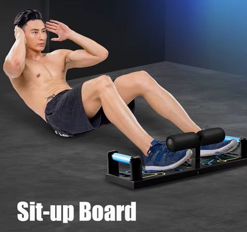 Push up Board Fitness Multifunctional Foldable Push up Rack Board With Resistance Bands