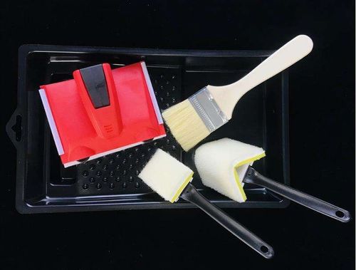 Edge Trimming and Painting Tool Set of 5 Pieces, Edge Trimmer, Edge Brush, Corner Brush, Tray