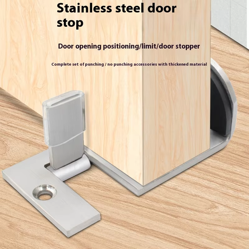 Thick Opening Angle Patio Restaurant Cafe Floor Door Stop Stainless Steel Antique Door Limiter Stopper