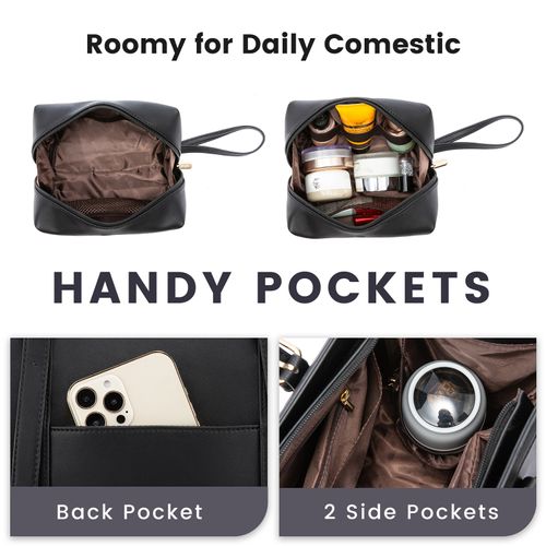 Large Capacity Stylish Women Shoulder Bags Business Travel 15.6 17in Laptop Tote Bag With 2pcs Handbags Set