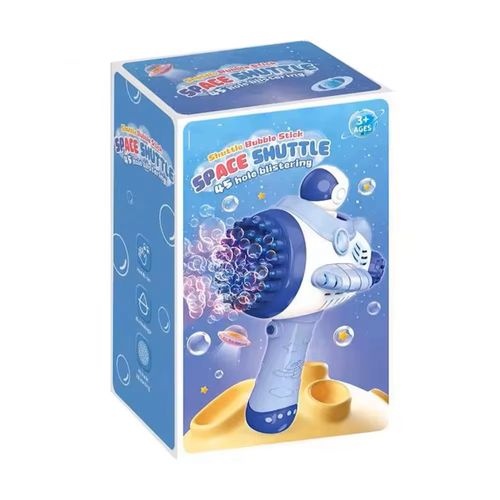 children summer outdoor game  new design 45 holes electric space plane bubble gun for kids
