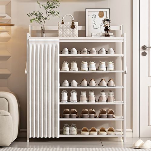 Free combination shoe rack foldable group device shelf slit household floor storage rack narrow simple free assemble shoes rack