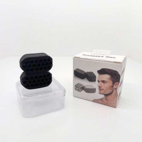 Silicone Jaw Line Exerciser Jawline Chew Ball Fitness Facial Toner Face and Neck Muscle Trainer Chin Cheek Exercise Jawliner