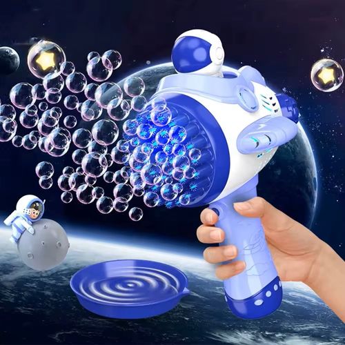 children summer outdoor game  new design 45 holes electric space plane bubble gun for kids