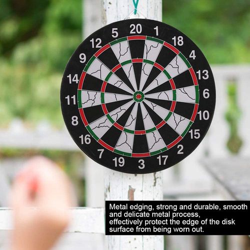 Darts Boards Material 17inch Size 6pcs 18g Darts Print Double Side Standard Training Flocking