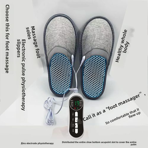 Women Men's Health Shoes Digital Physiotherapy Slippers Heating Electrotherapy Pulse Massage Foot Massager