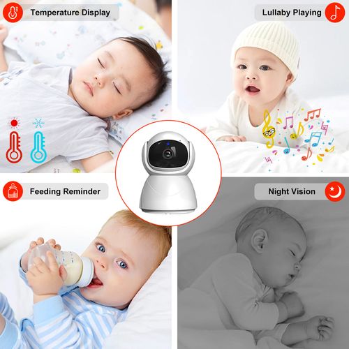Night Vision Intelligent Sleep Tracking Voice Crying Alerts Baby Monitor with for Video Baby Monitor with Camera