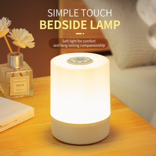 Led Night Lighting Lamp Remote Control USB Rechargeable Wireless Night Light for Bedside Warm Lamp