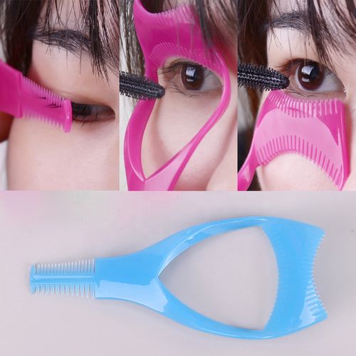 Lashes Curlers Applicators Comb Beauty Cosmetic Tools Eyelash Tools 3 in 1 Makeup Mascara Shield Guard Eyelash Curling Comb