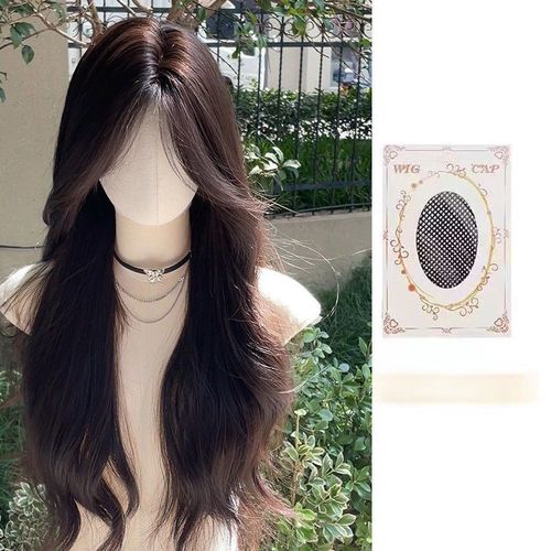 Hot selling Korean curls black brown with hair net