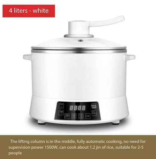4L Smart Sugar-Reducing Rice Cooker with Lifting Function, automatically separates rice soup from the rice, extracting sugar from the rice to reduce the risk of serious diseases such as diabetes through diet.