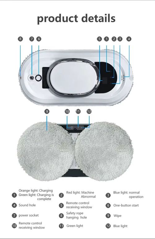 Glass Cleaning Anti-falling Automatic Electric Robot Windows Cleaner Window Cleaning Robot Remote Control