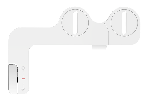 Bathroom One-piece Cold Water Power Free WC Bidet Attachment Seats Fitting With Two Nozzles