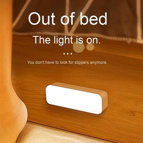 Intelligent Sensor Night Light Charging Button Human Body Detection Eye Protection Dormitory Camping Style Bedside Lamp