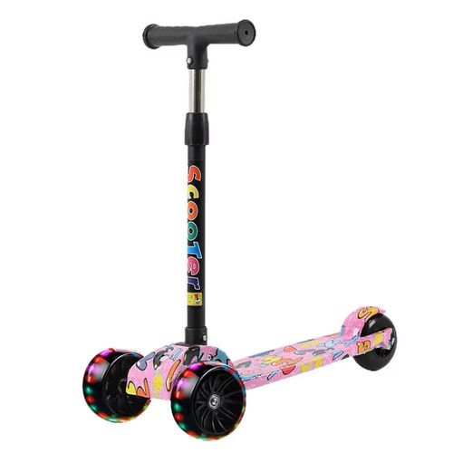 Child Scooter Folding Kick Scooter Adjustable Height Skateboard For Kids