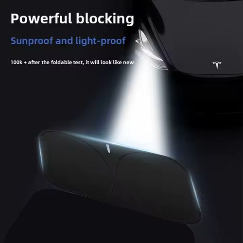Conveniently Install Anti-Glare Heat Insulation Sunshade Board Foldable Car Windshield Shield for Summer Easy Lift Deployment
