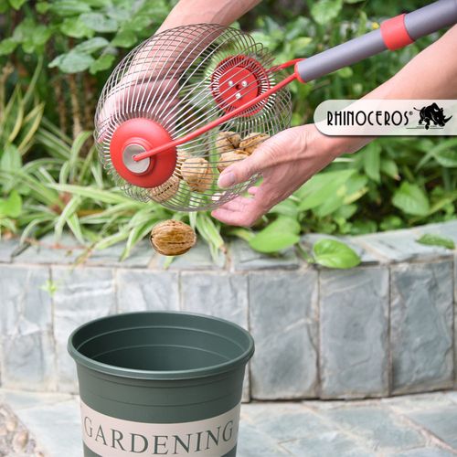 1Pc Nut Gatherer Fruit Collector Garden Rolling Nut Harvester Fruit Picker Without Telescoping Pole for Picking up Walnut Chestn