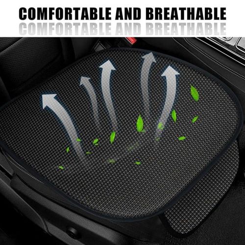 Four Seasons Universal Car Seat Cover Set Breathable Ice Silk Anti-Slip Made of Durable Polyester Car Interior Accessory