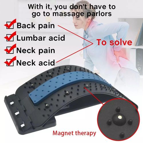 Hot Products Orthopaedic Massage Lower Back Pain Relief Back Stretcher Pad Support Lumbar Traction Device Spinal Support