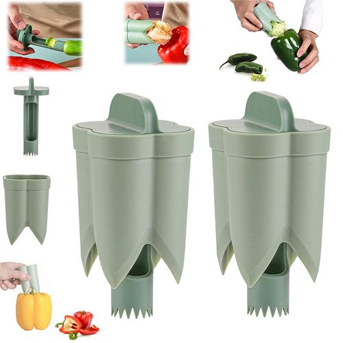 Pepper Heart Extractor Pedicle Remover Household Kitchen Bell Pepper Tiger Skin Seed Removal