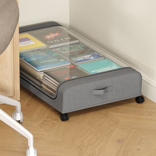 Large Under Bed Shoe Storage Organizer with Wheels Under Bed Storage Container Under Bed Storage Bins Drawer Organizer for Cloth