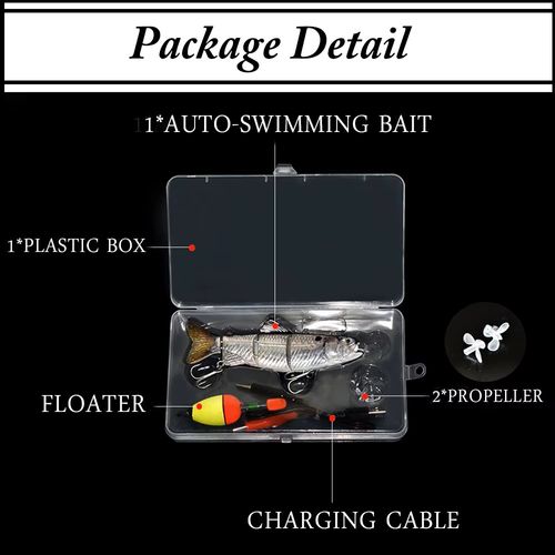 Hard Plastic Swim Baits Multi Jointed Rechargeable Lure Self-propelling Auto-swimming Robot Fish Lure