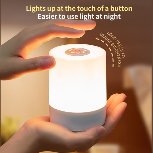 Led Night Lighting Lamp Remote Control USB Rechargeable Wireless Night Light for Bedside Warm Lamp
