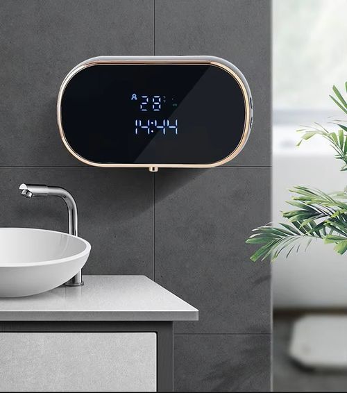NEW Wall Mounted USB Rechargeable Lcd Digital Display Automatic Touchless Sensor Foam Soap Dispenser