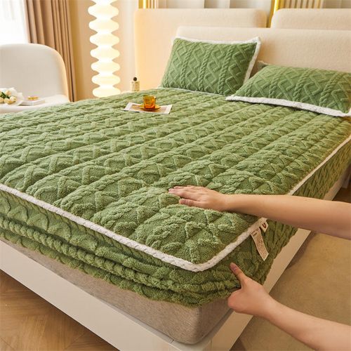 100% Fleece Bedding Sheet Function Design 360 Degree Full Wrap Comfortable Mattress Protector Bedding Sheet