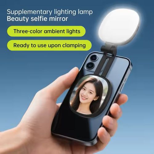 Portable Mini Magnetic LED Light Self-contained Foldable Beauty Photos Brightness Convenient Selfie Photographic Device Light