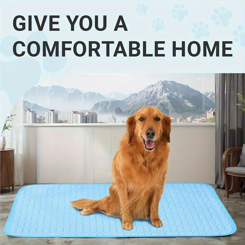 Upgraded Self-Cooling Mat for Dogs & Cats Thicken Washable Non-Toxic Foldable & Non-Slip Dog Cooling Mat Pet Cooling Pad