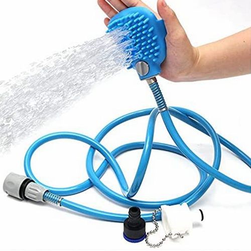 Pet Bathing Tool Pet Shower Sprayer Silicones Pet Bathing and Washing Adjustable Dog Shower Sprayer Set