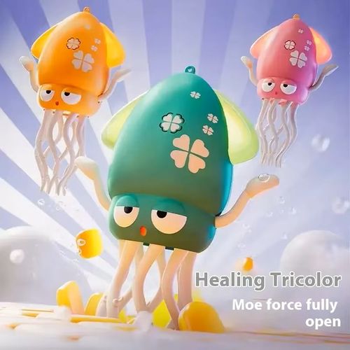 2025 New Electric Dancing Squid Cuttlefish Toys Obstacle Avoidance Equipped Light&Music Sensing Function Plastic Rechargeable