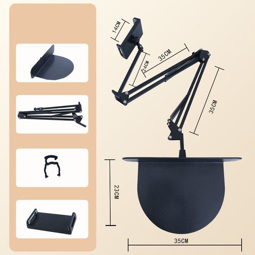 Strong Arm Tablet PC Stand 360 Rotating Supports 4-13 Inch Screens Newest Indoor Home Tablet Holder Bed Desktop Use